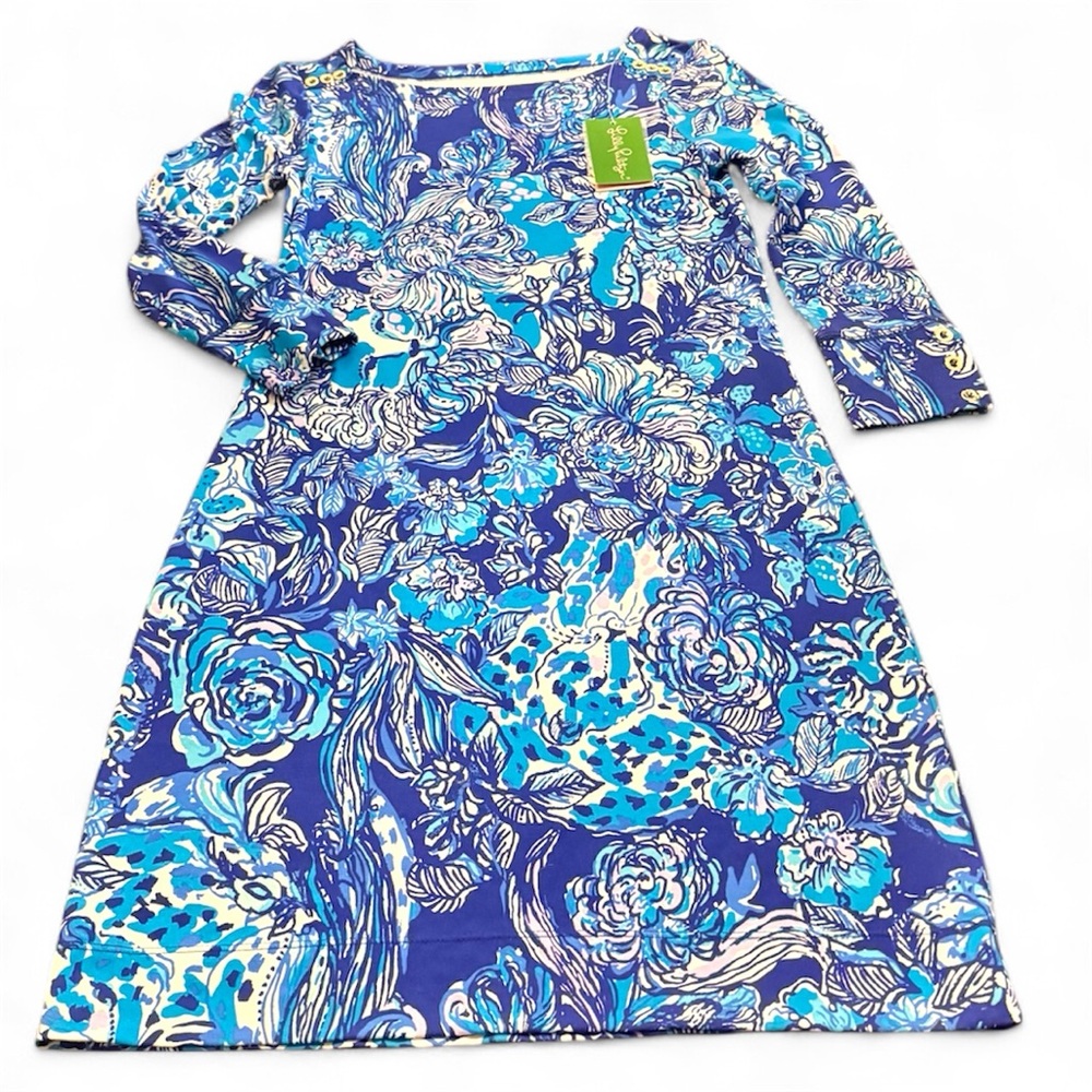 NWT Lilly Pulitzer XXS Mini Sophie Dress Royal Purple UPF 50+